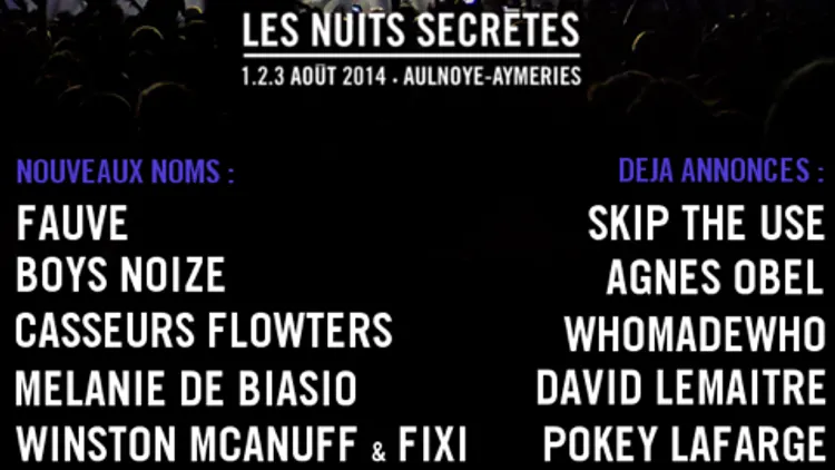Les Nuits Secrètes 2014