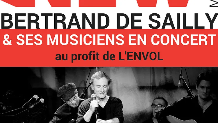 Concert de Bertrand de Sailly au profit de l'ENVOL