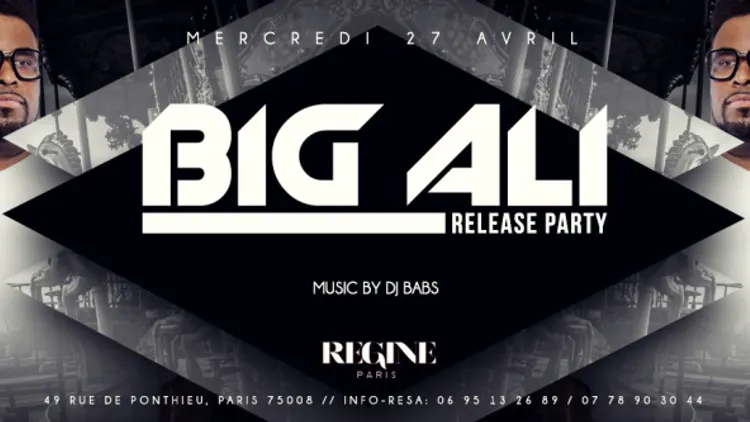 BIG ALI LIVE CHEZ REGINE -  RELEASE PARTY- LA JOCONDE