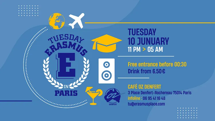 TUESDAY ERASMUS IN PARIS