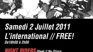 CONCERT NIGHT RIDERS + GERMANY GERMANY + CONTROL
