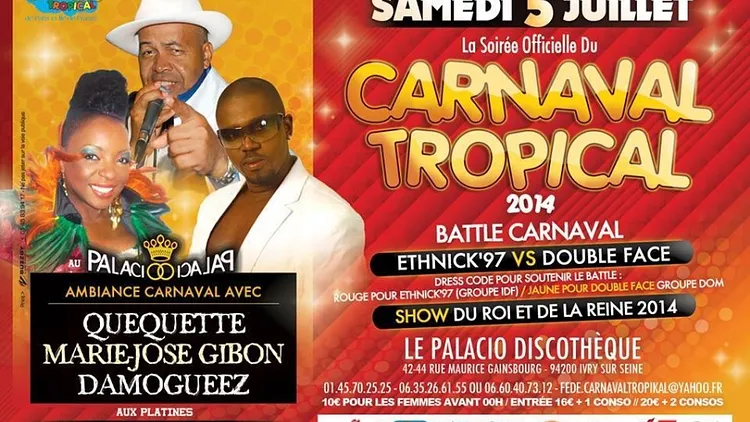 Soirée Officielle Du Carnaval Tropical 2014