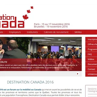 Destination Canada Éducation en ligne 20-22 NOV