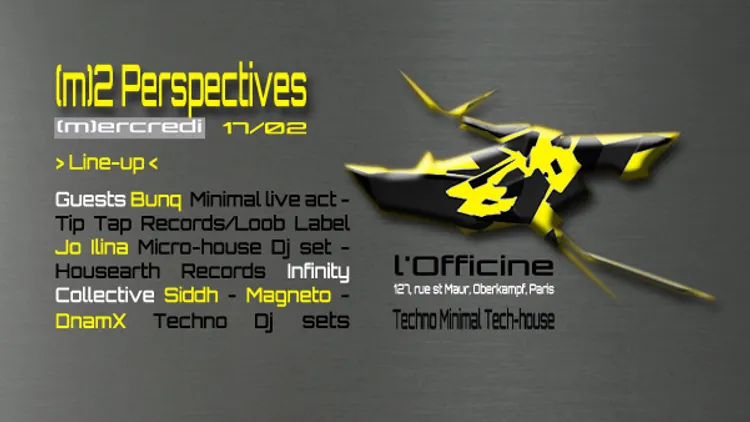 L'OFFICINE, le rdv Techno, Minimal, Tech-House du Mercredi - FREE