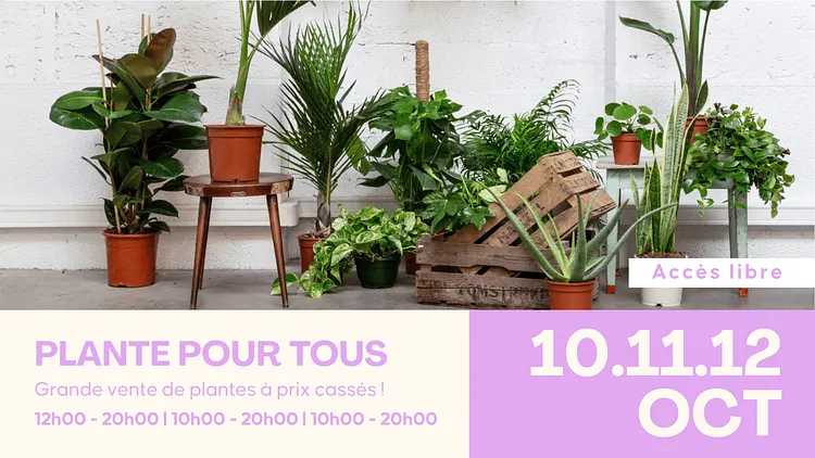 Plantes Pour Tous — La grande vente de plantes à petit prix