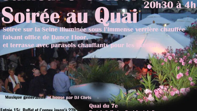 PARTY  2010-Péniche Le QUAI avec buffet offert