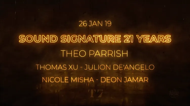 Annulé ! T7 : Theo Parrish presents Sound Signature 21 Years