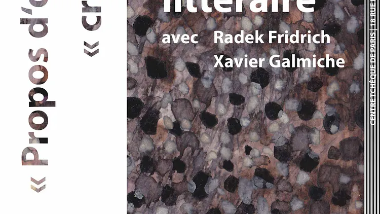 Soirée littéraire avec Radek Fridrich
