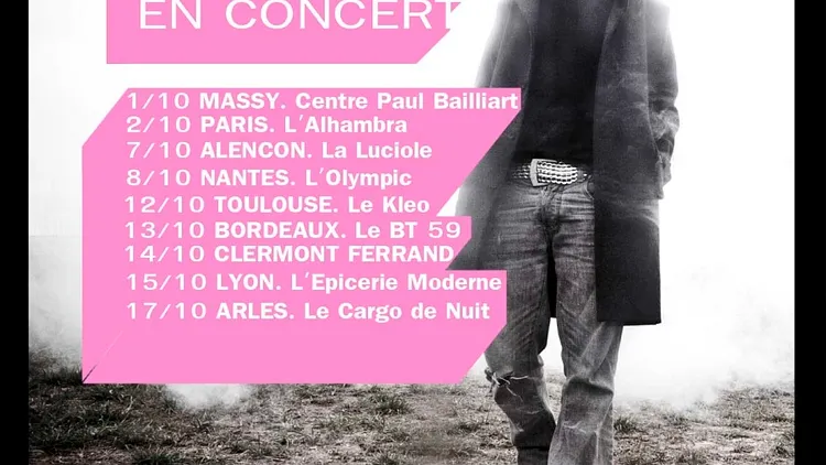 Fink à Paris le 2 Oct. et en tournée en France