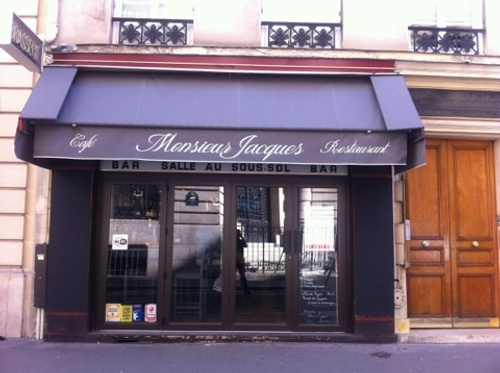 Monsieur Jacques Restaurant Paris