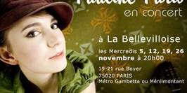 Pauline Paris en concert à la Bellevilloise