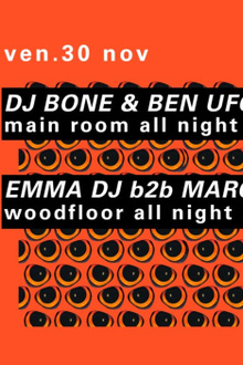 Concrete: Dj Bone & Ben UFO, Emma Dj b2b Marcorosso