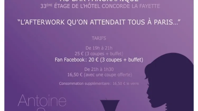 Le Bar Panoramique s'ouvre aux afterworks !