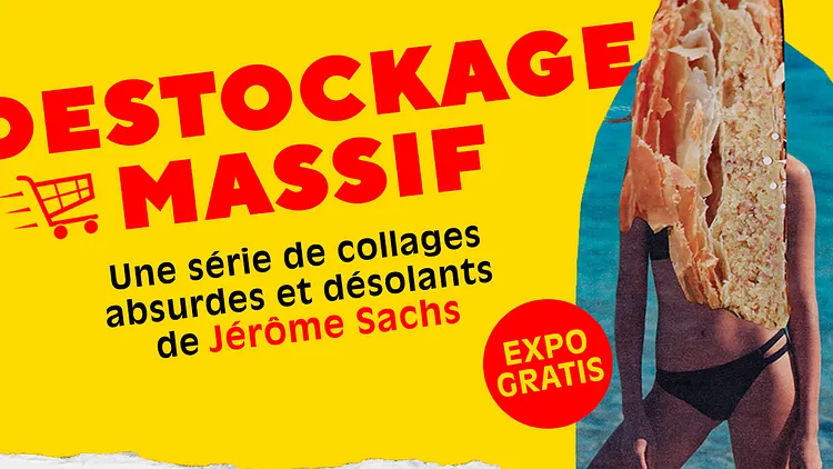 Destockage massif. Une série de collages absurdes et désolants de Jérôme Sachs